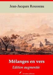 Mélanges en vers suivi d annexes