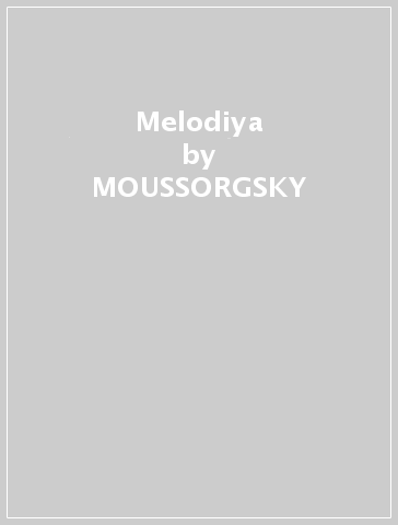 Melodiya - MOUSSORGSKY - Sergei Rachmaninov