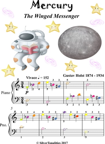 Mercury the Winged Messenger Easy Piano Sheet Music - Gustav Holst