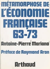 Métamorphose de l économie française, 63-73