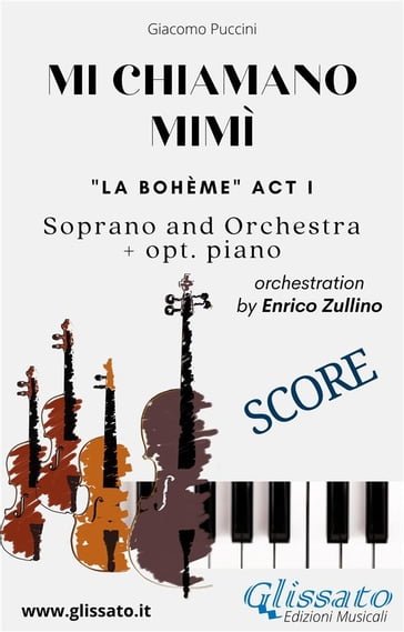 Mi chiamano Mimì - soprano and orchestra (Score) - Enrico Zullino - Giacomo Puccini