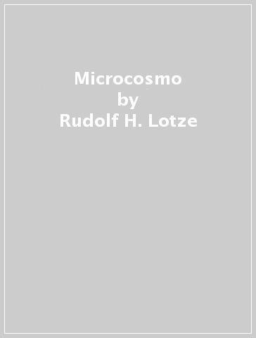 Microcosmo - Rudolf H. Lotze