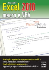 Microsoft Excel 2010 macro e VBA
