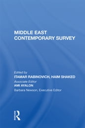 Middle East Contemporary Survey, Volume Xi, 1987