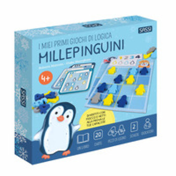 Millepinguini. I miei primi giochi di logica. Ediz. a colori. Con 20 carte. Con 32 sagome di legno - Roberta Marcolin