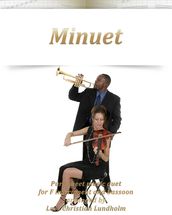 Minuet Pure sheet music duet for F instrument and bassoon arranged by Lars Christian Lundholm