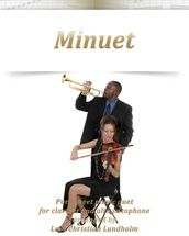 Minuet Pure sheet music duet for clarinet and alto saxophone arranged by Lars Christian Lundholm