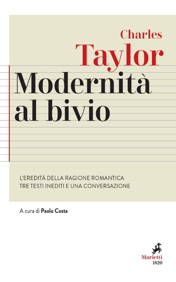 Modernità al bivio - Charles Taylor