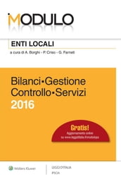 Modulo Enti locali Bilanci - Gestione - Controllo - Servizi