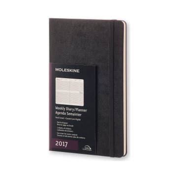 Moleskine 12M Planner Weekly Vertical Large Black Hard Cover