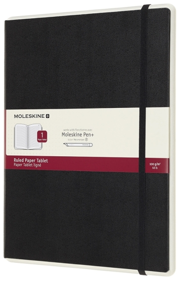 Moleskine Papertablet P+ a righe - Extralarge - Nero