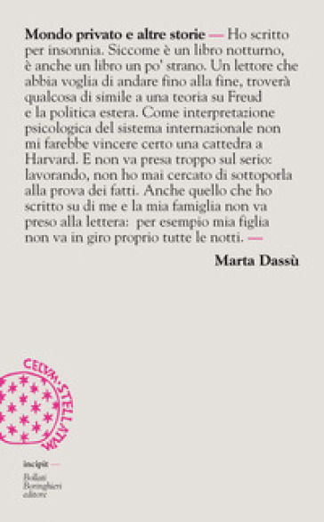 Mondo privato e altre storie - Marta Dassù