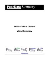 Motor Vehicle Dealers World Summary