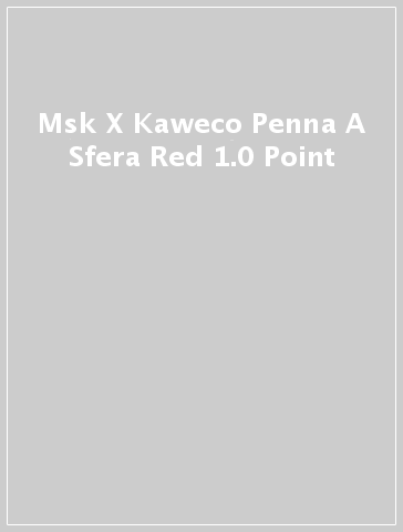 Msk X Kaweco Penna A Sfera Red 1.0 Point