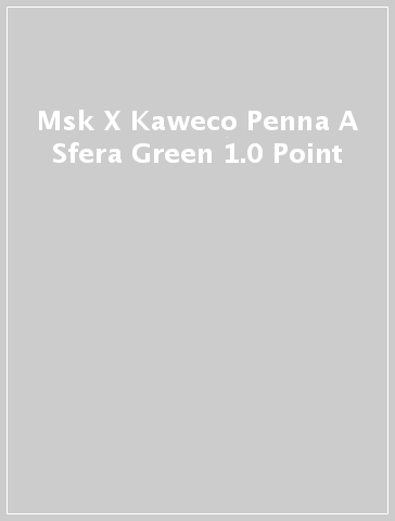 Msk X Kaweco Penna A Sfera Green 1.0 Point