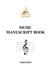 Music Manuscript Book