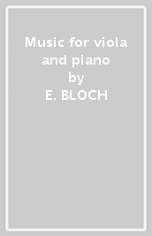 Music for viola and piano