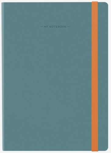 My Notebook -  Large Squared Blue-Grey