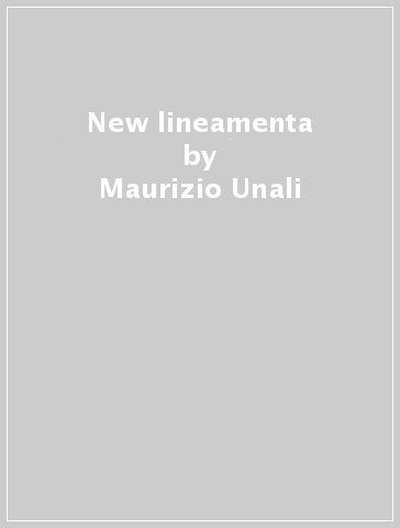 New lineamenta - Maurizio Unali