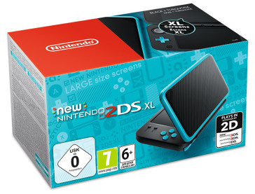 Nintendo New 2DSXL Nero-Turchese