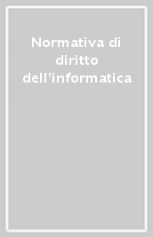 Normativa di diritto dell informatica