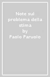 Note sul problema della stima