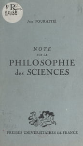 Note sur la philosophie des sciences