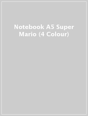 Notebook A5  Super Mario (4 Colour)