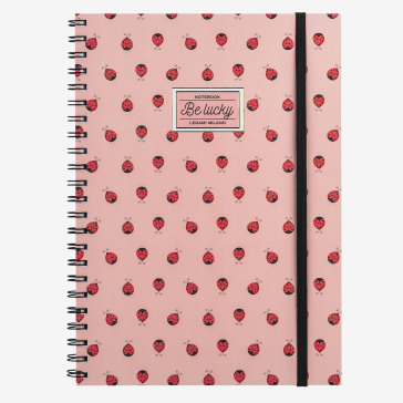 Notebook With Spiral - A4 - Ladybug