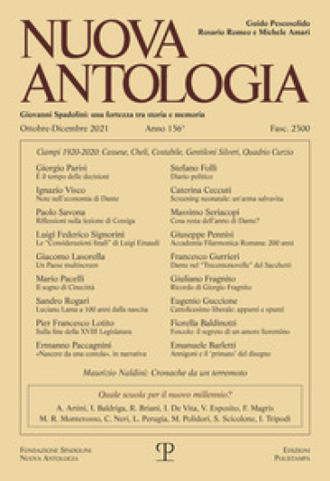 Nuova antologia (2021). 4: Ottobre-Dicembre