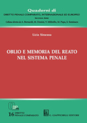 Oblio e memoria del reato nel sistema penale