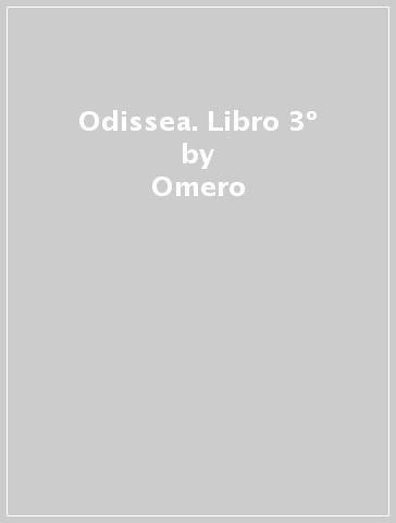 Odissea. Libro 3º - Omero