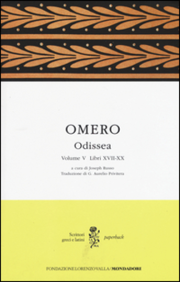 Odissea. Testo greco a fronte. Vol. 5: Libri XVII-XX - Omero