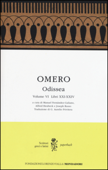 Odissea. Testo greco a fronte. Vol. 6: Libri XXI-XXIV - Omero