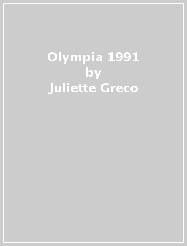 Olympia 1991 - Juliette Greco