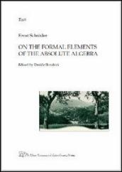 On the formal elements of the absolute algebra