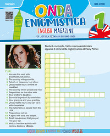 Onda enigmistica. English Magazine Per la Scuola media. Con espansione online. Vol. 1 - Mena Bianco