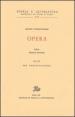 Opera. 3.Ars versificatoria-Gloassario-Indici