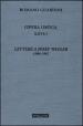 Opera omnia. 26/1: Lettere a Josef Weiger. 1908-1962