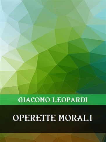 Operette morali - Giacomo Leopardi