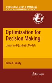 Optimization for Decision Making