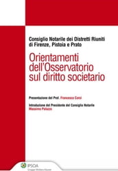 Orientamenti dell Osservatorio sul diritto societario