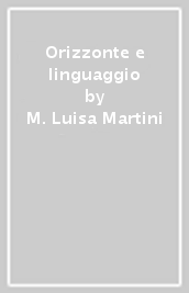 Orizzonte e linguaggio