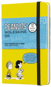 PEANUTS 12 mesi - Agenda settimanale con spazio per note in edizione Limitata - Pocket - Giallo