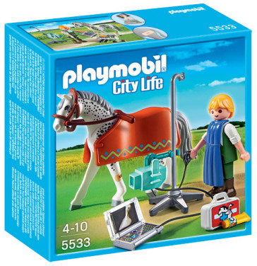 PLAYMOBIL Attrezzatura Raggi X e Cavallo