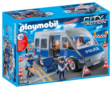 PLAYMOBIL Furgone  Polizia+Posto Blocco