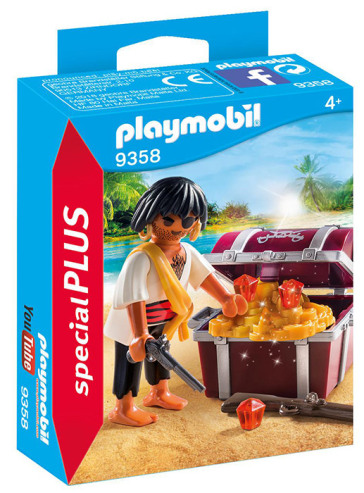 PLAYMOBIL Pirata con Scrigno del Tesoro