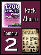 Pack Ahorro, Compra 2: 1200 Chistes para partirse, de Berto Pedrosa & Aprende a dibujar en una hora, de R. Brand Aubery