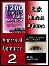 Pack Nuevos Autores Ahorra al Comprar 2: 1200 Chistes para partirse, de Berto Pedrosa & El Inspirador Mejorado, de J. K. Vélez