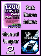 Pack Nuevos Autores Ahorra al Comprar 2: 1200 Chistes para partirse & Rima de Riesgo